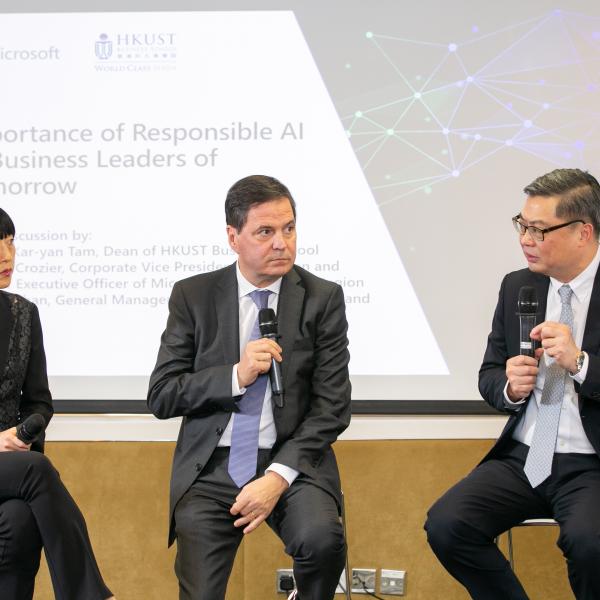 A panel of the three speakers to discuss AI 