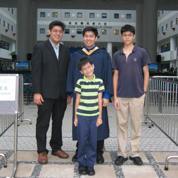 Prof. Lau's four sons