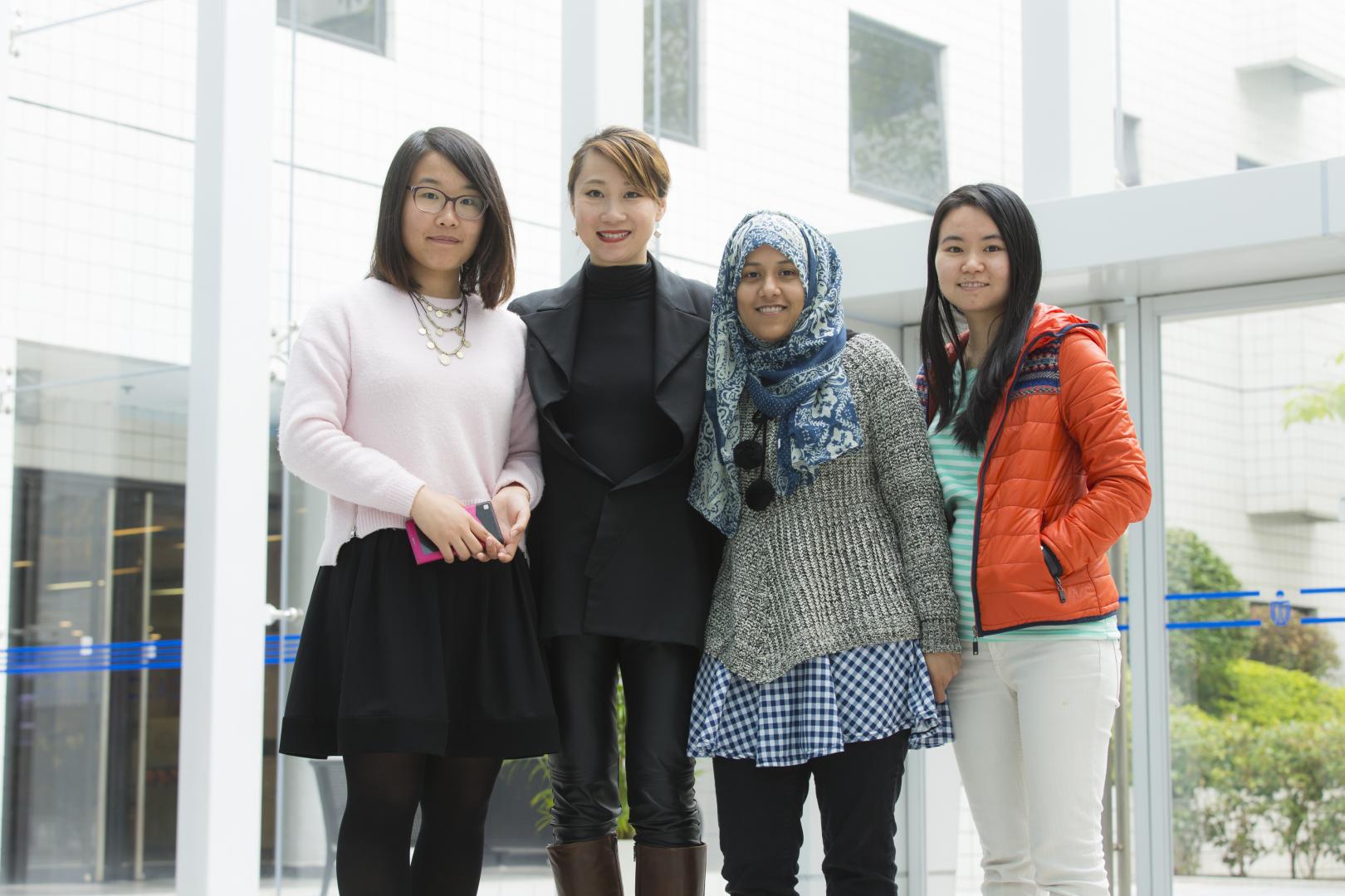 Prof. Fung with students